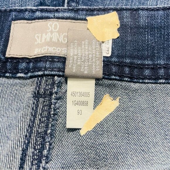 So Slimming Chico's Size 2.5 14 Pants Jeans Denium Jeggings - Picture 8 of 9